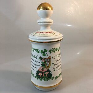 Old Fitzgerald Leprechaun Bourbon Porcelain Decanter EMPTY 1968 Stitzel Weller